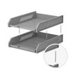 Picture of ERICHKRAUSE SLATTED DESK TRAYS SET OF 2 GREY
